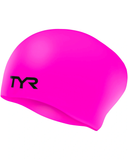 TYR Long Hair Wrinkle-Free Silicone Youth Swim Cap