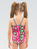 Little Dolfin Very Berry Printed Scoop Front Once Piece with Straight Back