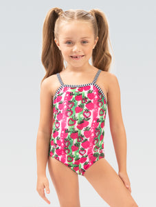 Little Dolfin Very Berry Printed Scoop Front Once Piece with Straight Back